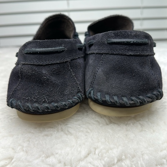 John Varvatos USA Men\'s Suede Loafers in Black, size 12M US.